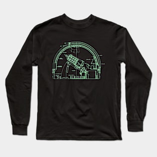 Ground Space Telescope Diagram Long Sleeve T-Shirt